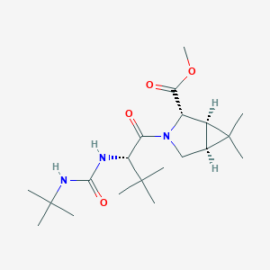 (1R,2S,5S)-methyl 3-((S)-2-(3-(tert-butyl)ureido)-3,3-dimethylbutanoyl)-6,6-dimethyl-3-azabicyclo[3.1.0]hexane-2-carboxylate