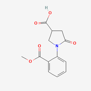 1-[2-(Methoxycarbonyl)phenyl]-5-oxopyrrolidine-3-carboxylic acid