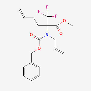 Methyl 2-{allyl[(benzyloxy)carbonyl]amino}-2-(trifluoromethyl)hex-5-enoate