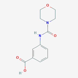 molecular formula C12H14N2O4 B3133743 3-(Morpholine-4-carboxamido)benzoic acid CAS No. 397848-82-7