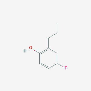 molecular formula C9H11FO B3133746 4-Fluoro-2-propylphenol CAS No. 398-88-9