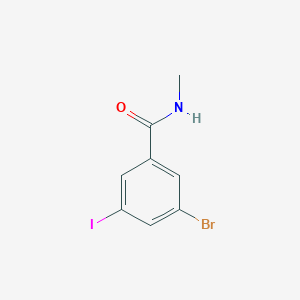 molecular formula C8H7BrINO B3133757 3-bromo-5-iodo-N-methylbenzamide CAS No. 398151-45-6