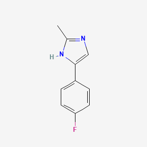 molecular formula C10H9FN2 B3133789 4-(4-Fluorophenyl)-2-methyl-1H-imidazole CAS No. 399040-59-6