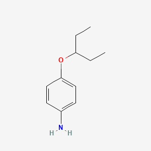 molecular formula C11H17NO B3133798 4-(Pentan-3-yloxy)aniline CAS No. 39905-56-1