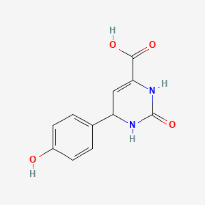 6-(4-Hydroxyphenyl)-2-oxo-1,2,3,6-tetrahydro-4-pyrimidinecarboxylic acid