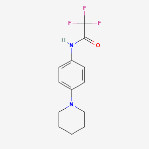 molecular formula C13H15F3N2O B3133923 2,2,2-trifluoro-N-(4-piperidinophenyl)acetamide CAS No. 400075-34-5