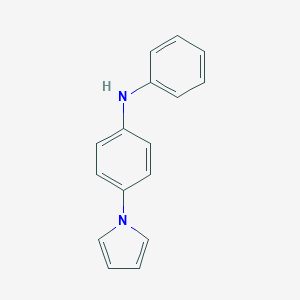 molecular formula C16H14N2 B313434 N-phenyl-N-[4-(1H-pyrrol-1-yl)phenyl]amine 