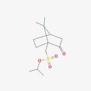 molecular formula C13H22O4S B031349 Propan-2-yl (7,7-dimethyl-2-oxo-1-bicyclo[2.2.1]heptanyl)methanesulfonate CAS No. 1242184-40-2