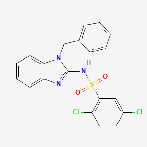 molecular formula C20H15Cl2N3O2S B3134993 N-(1-benzyl-1H-1,3-benzimidazol-2-yl)-2,5-dichlorobenzenesulfonamide CAS No. 400085-47-4