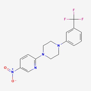 1-(5-Nitro-2-pyridinyl)-4-[3-(trifluoromethyl)phenyl]piperazine