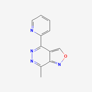 7-Methyl-4-(2-pyridinyl)isoxazolo[3,4-d]pyridazine