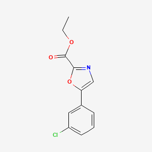 Ethyl 5-(3-chlorophenyl)oxazole-2-carboxylate