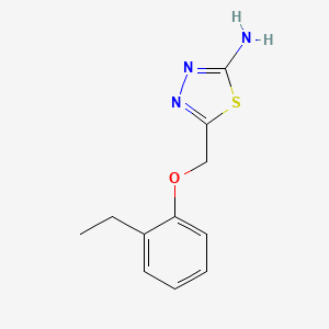 5-[(2-Ethylphenoxy)methyl]-1,3,4-thiadiazol-2-amine