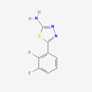 molecular formula C8H5F2N3S B3135403 5-(2,3-Difluorophenyl)-1,3,4-thiadiazol-2-amine CAS No. 400743-10-4
