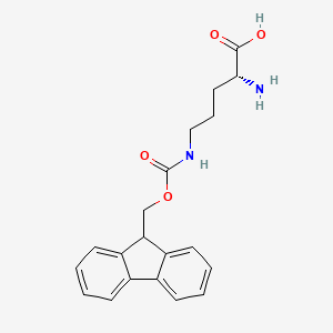 molecular formula C20H22N2O4 B3135404 N5-[(9H-Fluoren-9-YL methoxy)carbonyl]-D-ornithine CAS No. 400746-61-4