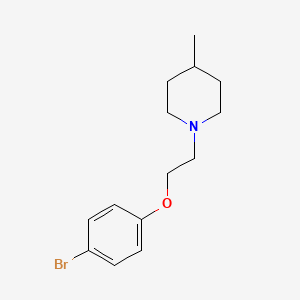 molecular formula C14H20BrNO B3135480 1-(2-(4-Bromophenoxy)ethyl)-4-methylpiperidine CAS No. 401502-19-0