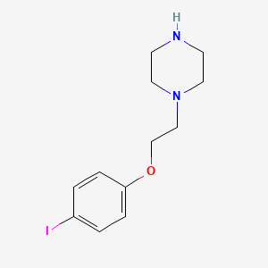 molecular formula C12H17IN2O B3135486 1-[2-(4-Iodophenoxy)ethyl]piperazine CAS No. 401502-52-1
