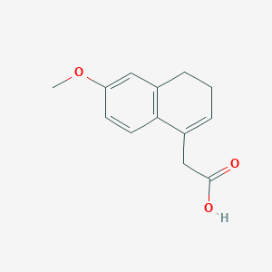 2-(6-Methoxy-3,4-dihydronaphthalen-1-yl)acetic acid