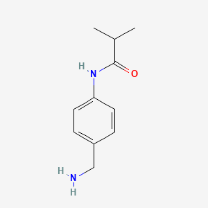 N-[4-(aminomethyl)phenyl]-2-methylpropanamide
