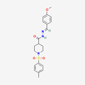 N'-[(1E)-(4-methoxyphenyl)methylidene]-1-(4-methylbenzenesulfonyl)piperidine-4-carbohydrazide