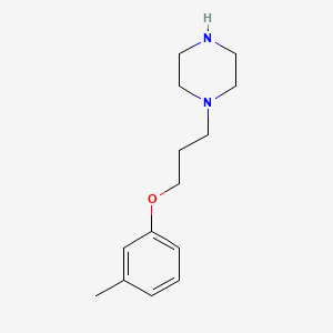 molecular formula C14H22N2O B3135550 1-(3-m-Tolyloxy-propyl)-piperazine CAS No. 401802-29-7