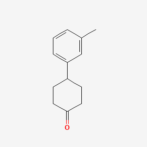 molecular formula C13H16O B3135847 4-(m-Tolyl)cyclohexanone CAS No. 40503-89-7