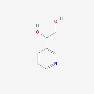 molecular formula C7H9NO2 B3135913 1-(Pyridin-3-YL)ethane-1,2-diol CAS No. 40594-83-0