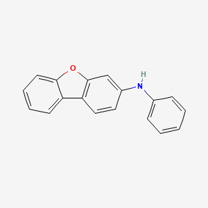 molecular formula C18H13NO B3135954 3-Amino-N-phenyldibenzo[b,d]furan CAS No. 406488-21-9
