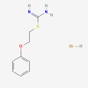 [(2-Phenoxyethyl)sulfanyl]methanimidamide hydrobromide