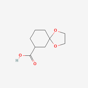 molecular formula C9H14O4 B3136172 1,4-Dioxaspiro[4.5]decane-7-carboxylic acid CAS No. 412025-07-1