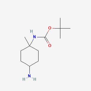 molecular formula C12H24N2O2 B3136210 Tert-butyl (4-amino-1-methylcyclohexyl)carbamate CAS No. 412293-48-2