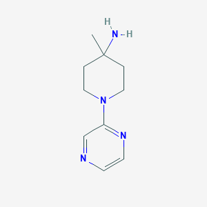molecular formula C10H16N4 B3136227 4-Methyl-1-(2-pyrazinyl)-4-piperidinamine CAS No. 412355-93-2