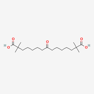 2,2,14,14-Tetramethyl-8-oxopentadecanedioic acid