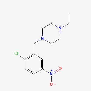Piperazine, 1-[(2-chloro-5-nitrophenyl)methyl]-4-ethyl-