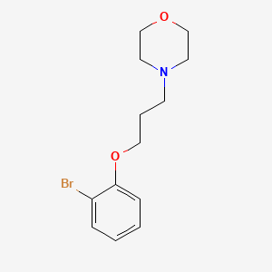 molecular formula C13H18BrNO2 B3136345 4-(3-(2-Bromophenoxy)propyl)morpholine CAS No. 415724-40-2