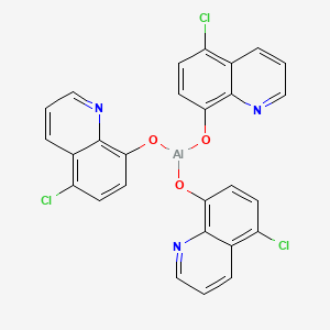molecular formula C27H15AlCl3N3O3 B3136382 Aluminum 5-chloro-8-hydroxyquin-olinate CAS No. 41584-66-1