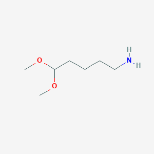 molecular formula C7H17NO2 B3136467 5,5-Dimethoxy-pentylamine CAS No. 4175-88-6