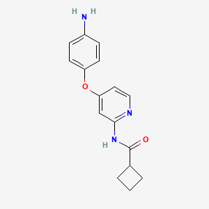 molecular formula C16H17N3O2 B3136487 N-(4-(4-aminophenoxy)pyridin-2-yl)cyclobutanecarboxamide CAS No. 417722-04-4