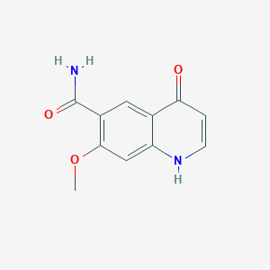 molecular formula C11H10N2O3 B3136502 4-Hydroxy-7-methoxyquinoline-6-carboxamide CAS No. 417724-81-3