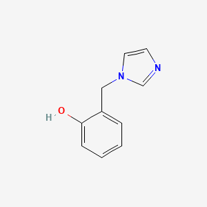 molecular formula C10H10N2O B3136528 2-(Imidazol-1-ylmethyl)phenol CAS No. 41833-14-1