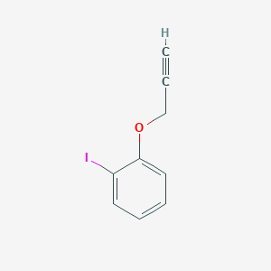 molecular formula C9H7IO B3136538 1-iodo-2-prop-2-ynoxybenzene CAS No. 41876-99-7