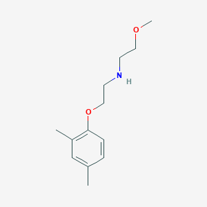 molecular formula C13H21NO2 B3136581 N-[2-(2,4-Dimethylphenoxy)ethyl]-N-(2-methoxyethyl)amine CAS No. 420100-80-7