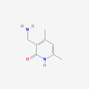 molecular formula C8H12N2O B031367 3-(Aminomethyl)-4,6-dimethylpyridin-2(1H)-one CAS No. 771579-27-2