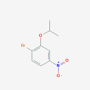 molecular formula C9H10BrNO3 B3136704 Benzene,1-bromo-2-(1-methylethoxy)-4-nitro- CAS No. 423165-35-9