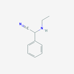 molecular formula C10H12N2 B3136793 2-(ethylamino)-2-phenylacetonitrile CAS No. 42561-76-2