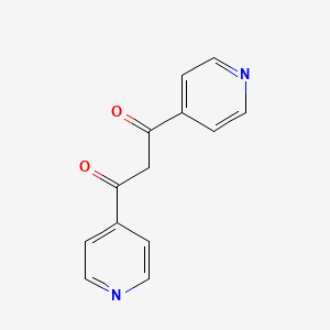 molecular formula C13H10N2O2 B3136954 1,3-Propanedione, 1,3-di-4-pyridinyl- CAS No. 42899-59-2