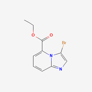 molecular formula C10H9BrN2O2 B3136976 Ethyl 3-bromoimidazo[1,2-a]pyridine-5-carboxylate CAS No. 429690-42-6