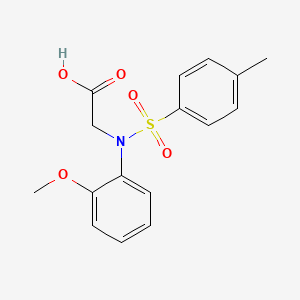 molecular formula C16H17NO5S B3137058 N-(2-methoxyphenyl)-N-[(4-methylphenyl)sulfonyl]glycine CAS No. 432004-28-9