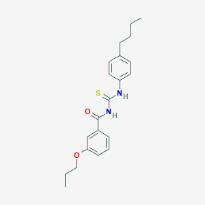 molecular formula C21H26N2O2S B313718 N-[(4-butylphenyl)carbamothioyl]-3-propoxybenzamide 
