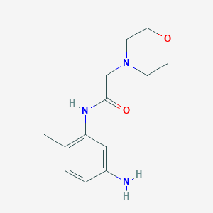 molecular formula C13H19N3O2 B3137256 N-(5-amino-2-methylphenyl)-2-(morpholin-4-yl)acetamide CAS No. 436095-69-1